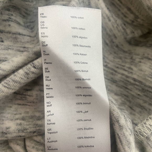 MAJE Space-Dye Boxy T-Shirt – Large, Heather Grey, 100% Cotton, EUC - Picture 6 of 9